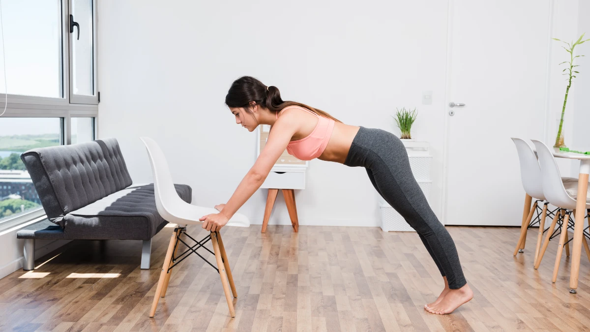 Supported Mini-Squats 15 reps