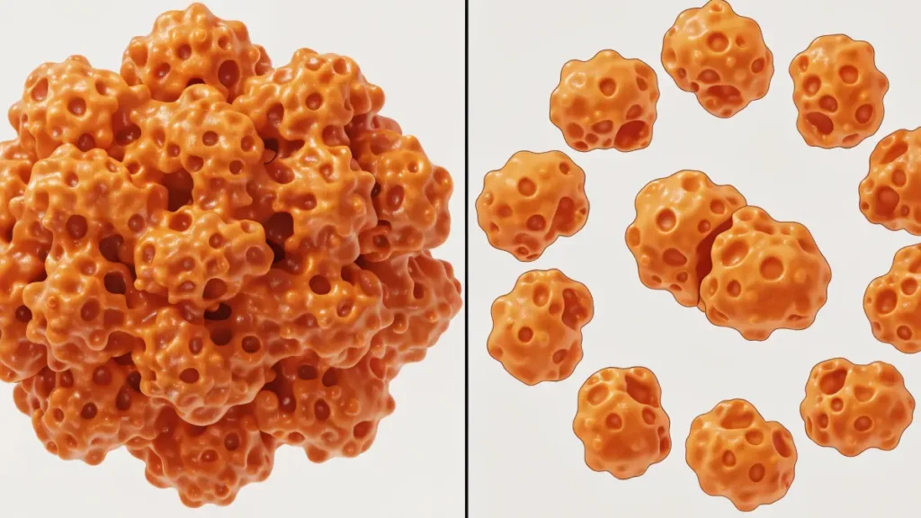 Enzymes acting as chemical scissors to snip protein chains for ATP cellular energy.